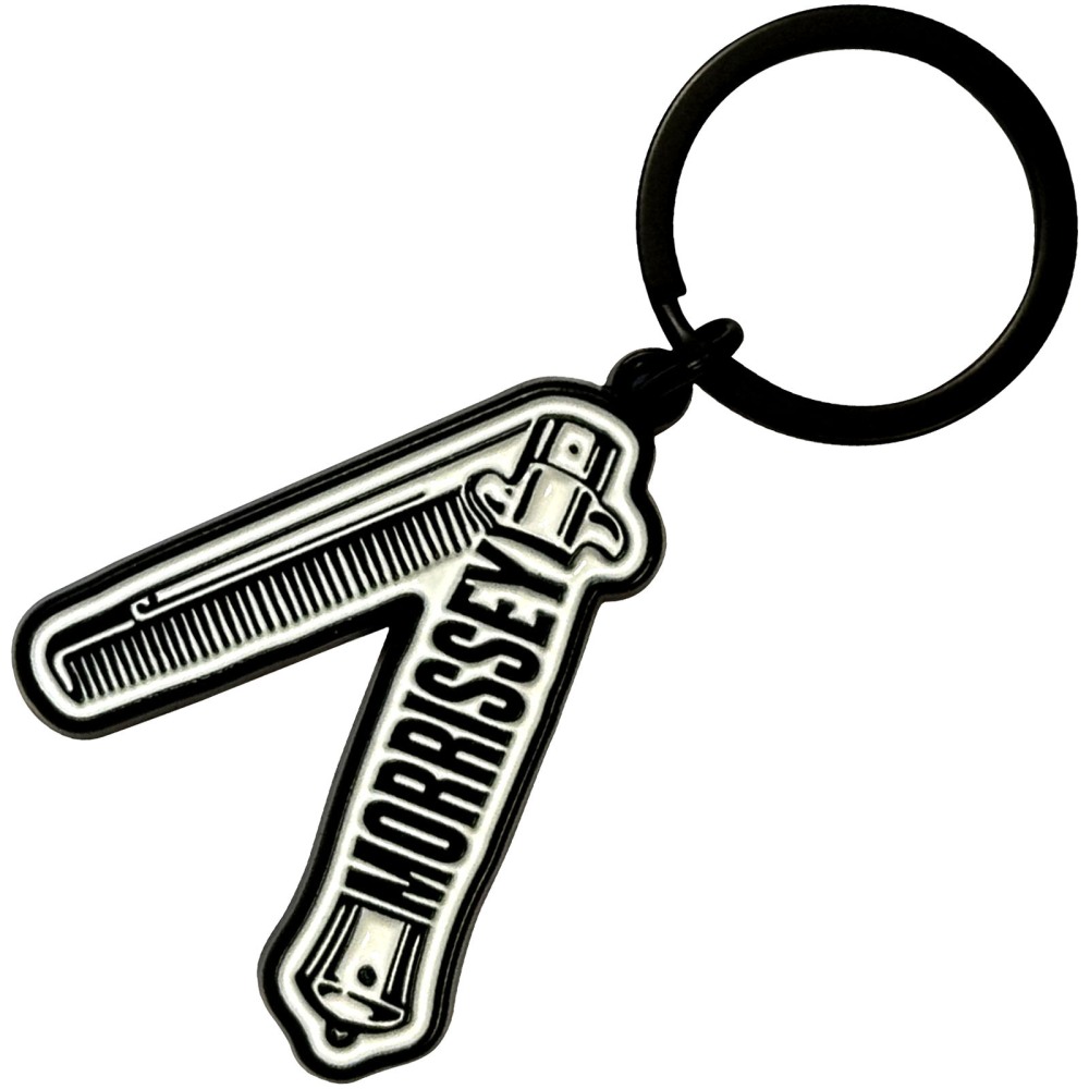 Morrissey - Comb Keychain - White/Black